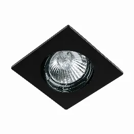 Luminario cuadrado negro spot dirigible, lámpara no incluida, Foto 1 Ferreterias Truper