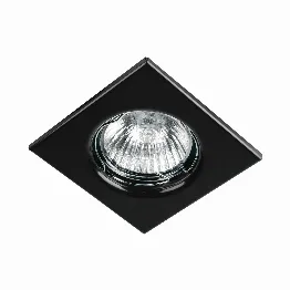 Luminario cuadrado negro spot fijo, lámpara no incluida, Foto 1 Ferreterias Truper