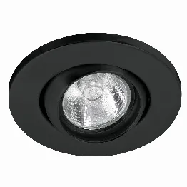Luminario redondo negro spot esférico, lámpara no incluida, Foto 1 Ferreterias Truper